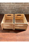 2Pcs Multipurpose Wooden Storage Basket-Box, In-Cabinet Laundry Kids Room Toy Organizer - 4