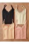 Women's 4 Pack Lace Cotton String Tank Top - 5