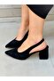 Maria Black Suede Heel Sandals Shoes - 3