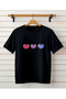 Mother-Daughter Heart Printed T-Shirt, Crew Neck T-Shirt/T-Shirt (Price Is for One Piece.) - 3