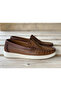 Genuine Leather Brown Men's Casual Loafer Shoes - 3