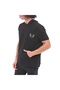 Spqr Cotton Hooded Short Sleeve Sweatshirt Neptune Black