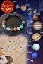 Row of Planets Natural Stone Bracelet |   Learn Planets Educational Jewelry with Cards - 2