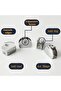 SAYAYO Glass Shelf Brackets Adjustable, Heavy Duty Clamp Holder for 8-10 mm Wood/Glass Shelves, Wall - 4