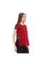 Women's 100% Cotton Crew Neck T-Shirt Fumus Bordo - 2