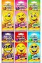 Smile Dry Car Air Freshener, Pack of 24 (6 x 4 pieces) Black Crystal-Bubble Gum-Fresh Air-No S