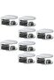 SAYAYO Glass Shelf Brackets Adjustable, Heavy Duty Clamp Holder for 8-10 mm Wood/Glass Shelves, Wall