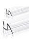 GEZMR 2-Pack Ultra Clear Shower Door Bottom Seal (1/4'' X 39'', Polycarbonate)