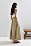 Luna Embroidery Detailed Striped Camel Skirt Suit - 8