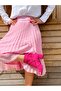 Smile Fuchia Suede 5 cm Heel Summer Boots Sandals - 3