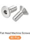 METALLIXITY Flat Head Countersunk Machine Screws, (M3x8mm) 80Pcs, 304 Stainless Steel Socket Head Ca - 9
