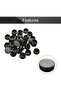 MroMax Shelf Peg Hole Plugs Black Plastic Tube Cover for Nail Cabinet Button Bracket Cupboard Booksh - 5