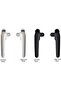 Window Handle 2PCS Universal Black Aluminum Alloy Window Door Handle Right Left Replacement Hardware - 4