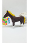 3D Horse and Unicorn Puzzle with Magnet 3D Horse Magnet Puzzle (Brown) - 3