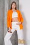 Women's Oversize Flared Linen Shirt – Summer, Single Pocket, Comfortable and Stylish Design - 8