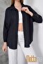 Women's Oversize Flared Linen Shirt – Summer, Single Pocket, Comfortable and Stylish Design - 8