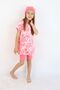 Girl's Crew Neck Skirted Swimsuit and Leggings Bonnet Included. - 3