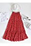 Colorful Floral Viscose Skirt - 5