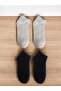 4Pair Black White Solid Color Cotton Men Booties Socks Ankle Length Short Sock - 6
