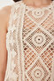 Openwork Summer Knitwear Blouse Cream Ltp0019 - 5