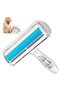 Animal Hair Collection Brush, Empty Button, Rectangular Shape, Blue - 5