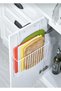 Metal Cutting Board Organizer with Hanger White - Magazine Holder Magazine Organizer - 4