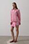 Embroidery Detailed Skirt Suit - Pink - 2