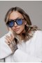 Colorful Glass Unisex Sunglasses Uv400 Filter Protection