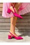 Maria Fuchia Calf Suede 5 cm Heel Sandals - 3