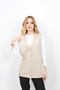 Steel Knitted 5 Button Chest Embroidered Mother Vest Stone - 2