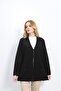Black Embroidered 3-Button Steel Knitted Mother Cardigan - 8