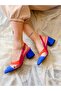 Color Fusia Multicolor Heel Sandals with Transparent Detail - 3