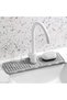 Under Sink Faucet Silicone Water Splash Mat – Kitchen & Bathroom Compatible - 3