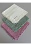 3Pcs Handcrafted Hand Embroidered Solid Color Scarf Beaded Writing Yemenite Dowry Gift 100X100Cm - 4