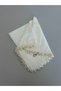 3Pcs Handcrafted Hand Embroidered Solid Color Scarf Beaded Writing Yemenite Dowry Gift 100X100Cm - 5