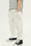 Pack of 2 Boyfriend Muslin Pants (Black and Ecru) - 3