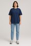 Women's Basic Oversize Modal Fabric T-Shirt Silky Soft Vibrant Color Wide Fit - 2
