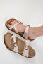 Beige Women's Slippers 20608 - 5