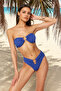 Regular High Waist Bikini Bottom with Cobalt Accessories Tbess22Ba00001