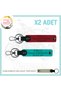 Name Plate and B Rh (+) Blood Group Written X2 Keychain, Red-K Turquoise-Sk, Biker Style Special