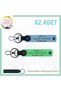 Motorcycle 2 Keychain, Blue-F Green-Navy, Written to Biker Friends, Name Plate and a Rh (-) Blood Group