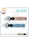 Exclusive for Asphalt Champions, Keychain with Name Plate and 0+ Blood Type Written X2, Puppy-Mouth-Blue-Sk