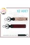 Special Gift for a Friend, Set of 2 Keychains with Name Plate and a Rh (+) Blood Type, Yavruağzı-Burgundy-Syh