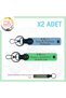 Motorcycle X2' Keychain, Blue-F Green-Gr, Written to Biker Friends, Name Plate and B Rh (-) Blood Group