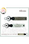 To Motorcycler, Gift X2 Keychain Suit with Nameplate and 0 Rh (-) Blood Group, Ash Grey-White-Sk