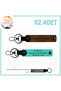 Name Plate and B Rh (-) Blood Group Personalized X2 Keychain, Coffee-Turquoise-Gr, for Motorists
