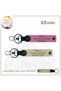 Exclusive for Biker Friends, Leather X2 Keychain with Name Plate and 0 Rh (-) Blood Type, Pink-S Coffee-Sk