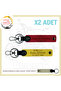 Special for Motor Lovers, Gift X2 Keychain with Name Plate and B Rh (+) Blood Group Lettering, Red-Yellow-Sk