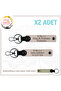 Name Plate and B Rh (+) Blood Group Written Leather X2 Keychain Set, Powder-Sk, Motorcycle Adventurers