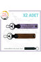 Custom X2 Keychain with Name Plate and a Rh (-) Blood Group Written, Coffee-Purple-Syh, Souvenir for Biker Friends